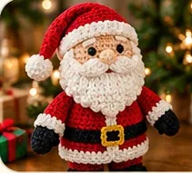 Santa Claus tejido a crochet